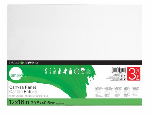 Daler-Rowney Simply Canvas Panel Pack Perspective: front