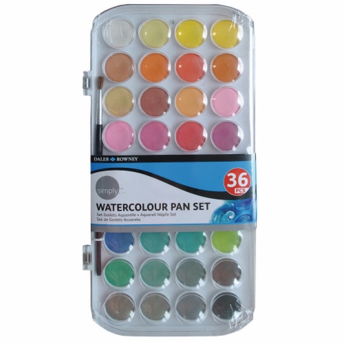 Daler-Rowney Simply Watercolor Pan Set Perspective: front
