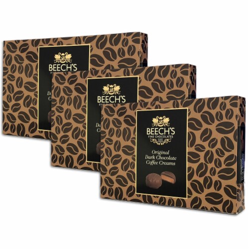 Beech's Fine Chocolates | Dark Chocolate Coffee Creams | Vegan Friendly | 3 Pack 150g Each Perspective: front