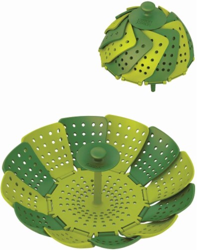 Joseph Joseph Lotus Plus Steamer Basket - Green Perspective: front