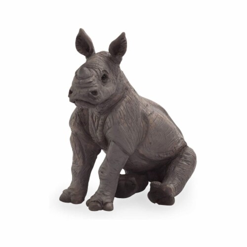 MOJO Rhino Baby Sitting Animal Figure 387257 Perspective: front