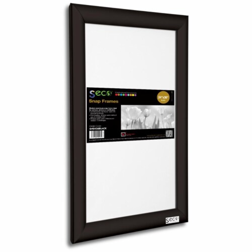 Seco 24 x 36 in. Front Load Easy Open Snap Poster-Picture Black ...