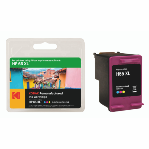 KODAK Compatible Ink Cartridge Replacement for HP65XL Color Perspective: front