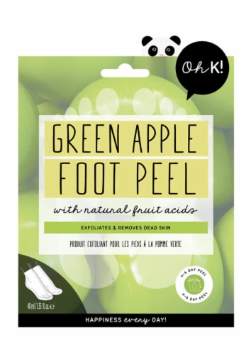 Oh K! Green Apple Peeling Foot Mask Perspective: front