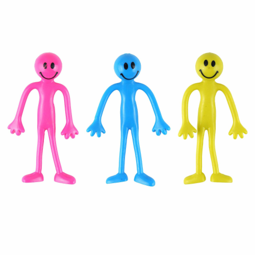 Pocket Money Fun Bendy Smiler Man - Assorted Perspective: front