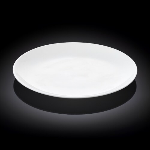 [ Set Of  6] Fine Porcelain Rolled Rim Dinner Plate 10  | 25.5 Cm WL-991015/A Perspective: front