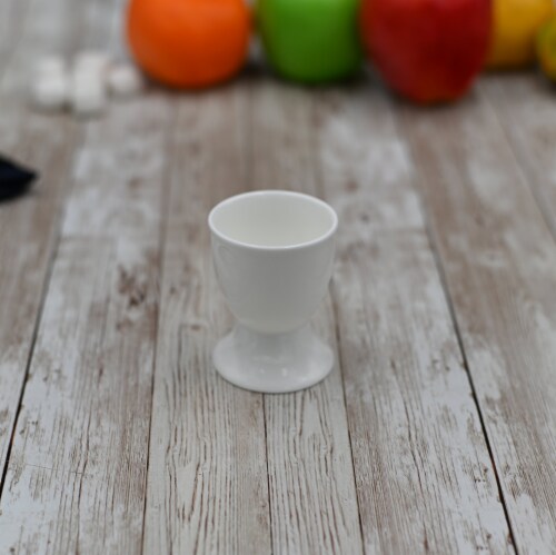 [ Set Of  6] Fine Porcelain Egg Cup 2  X 2.5  | 5 X 6.5 Cm WL-996127/A Perspective: front
