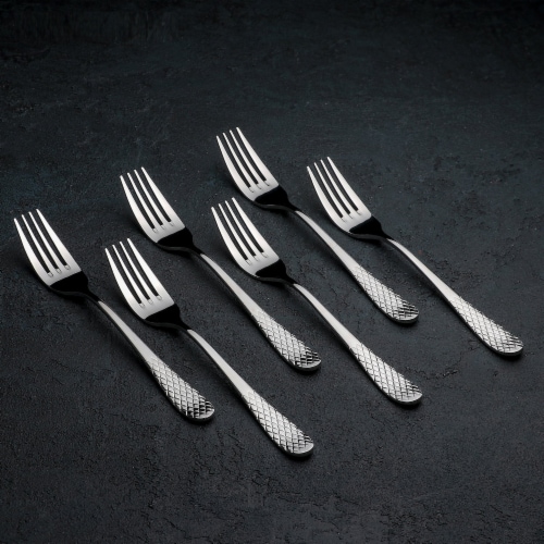 High Polish Stainless Steel Dinner Fork 8  | 20 Cm  Set Of 6  In Gift Box WL-999201/6C Perspective: front