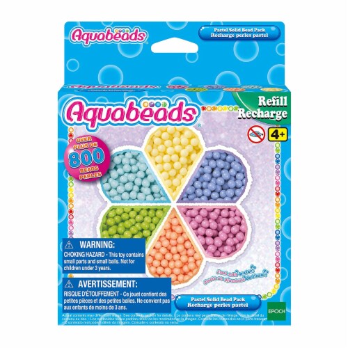Aquabeads Pastel Solid Bead Refill Set Perspective: front