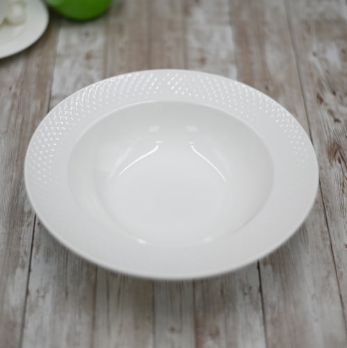 Fine Porcelain Deep Plate 9  | 22.5 Cm  Set Of 6 In Gift Box WL-880102/6C Perspective: front