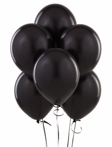 5 pcs 12 Latex Black Balloons Birthday Celebrations Wedding Party