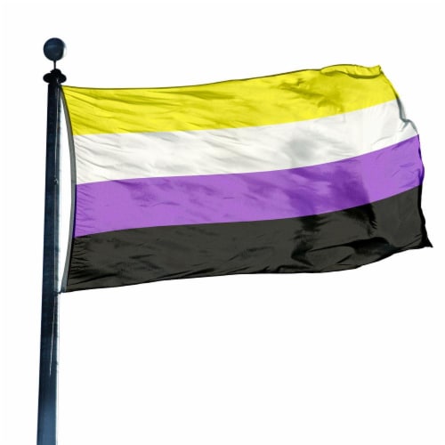 5 x 3ft Non-binary Pride Flag LGBT, 25 - QFC