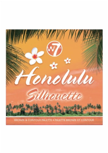 W7 Honolulu Silhouette Bronze & Contour Palette Perspective: front