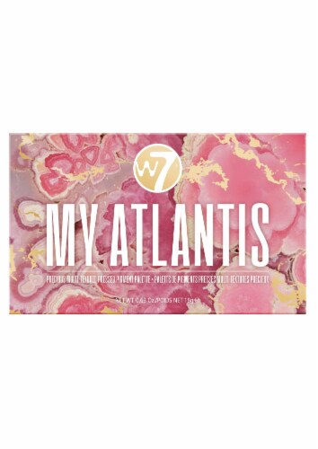 W7 My Atlantis Pressed Pigment Palette Perspective: front