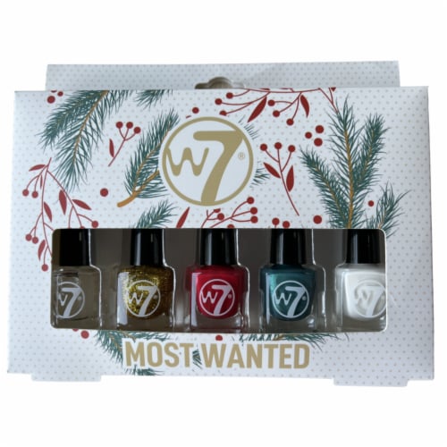 W7® Most Wanted Holly Nail Polish Gift Set Perspective: front