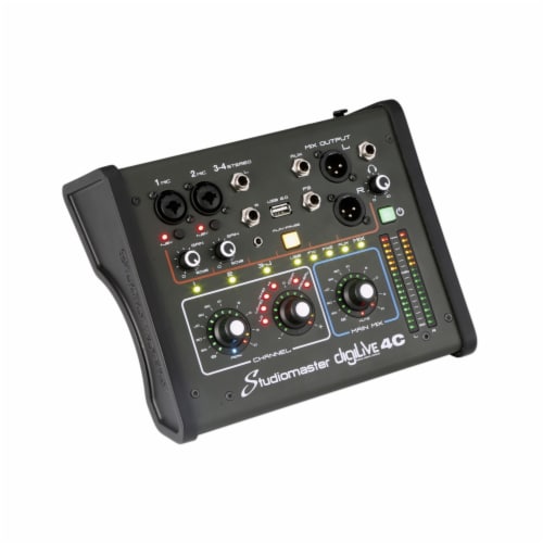 Studiomaster - DigiLive 4C 4 input digital mixing console Perspective: front