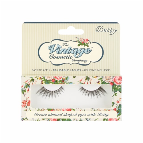 The Vintage Cosmetic Company Betty False Strip Lashes Perspective: front