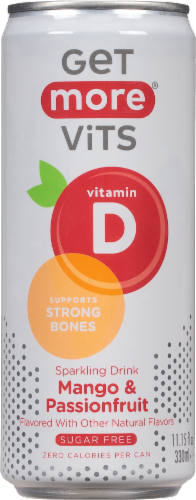 Get More Vits® Mango & Passionfruit Sparkling Drink Perspective: front