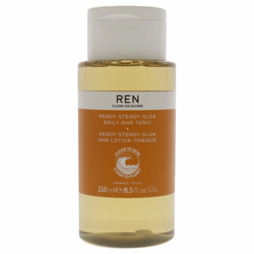 Ready Steady Glow Daily AHA Tonic by REN for Women - 8.45 oz Toner Perspective: front