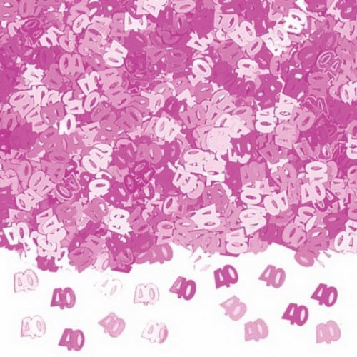 HAPPY BIRTHDAY PINK GLITZ TABLE CONFETTI 