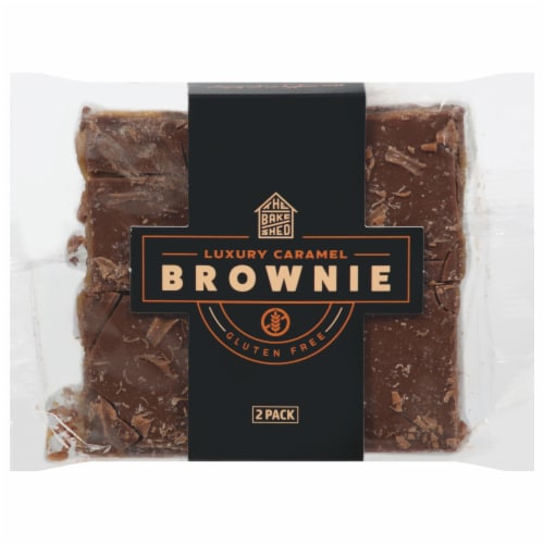 The Bake Shed Gluten Free Luxary Caramel Brownie Perspective: front