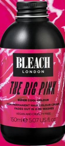 Bleach London The Big Pink Semi Permanent Hair Color Cream Perspective: front