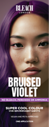 Bleach London Bruised Violet Semi-Permanent Hair Dye Perspective: front