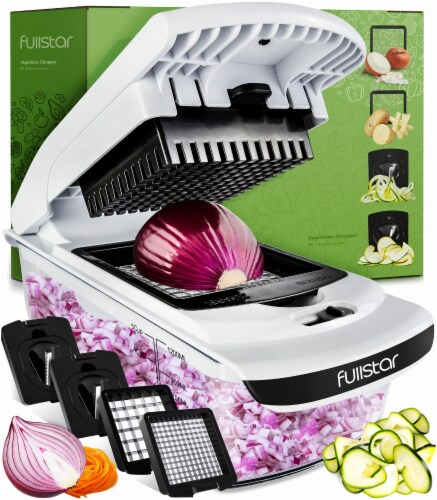 Fullstar Vegetable Chopper & Spiralizer, Food Chopper, Onion Chopper w/  Container 4 Blades, 1 - Baker's