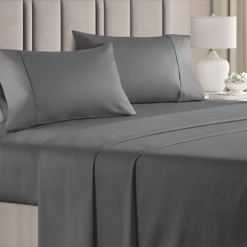 CGK Linens 4 Piece Microfiber Sheet Set - Queen - Black