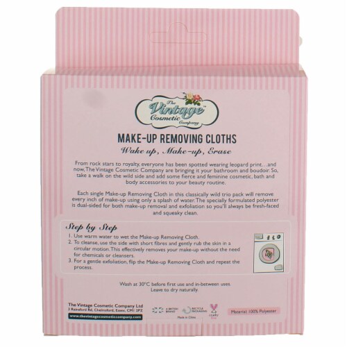 The Vintage Cosmetic Company Leopard Make-Up Removing Cloths Perspective: front