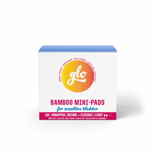 Glo Bamboo Mini-Pads for Sensitive Bladder Perspective: front
