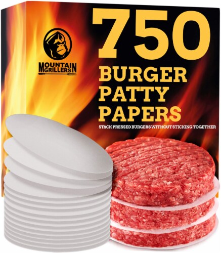Mountaingrillers Burger Patty Paper - 750 Sheets for Easy Release Perspective: front