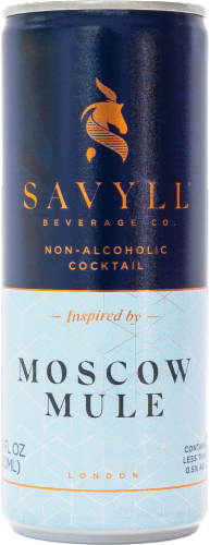 Savyll® Non-Alcoholic Moscow Mule Flavored Sparkling Cocktail Perspective: front