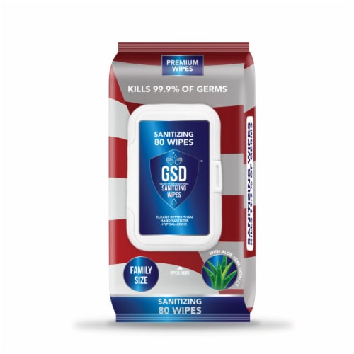 GSD Sanitizing Wipes Perspective: front