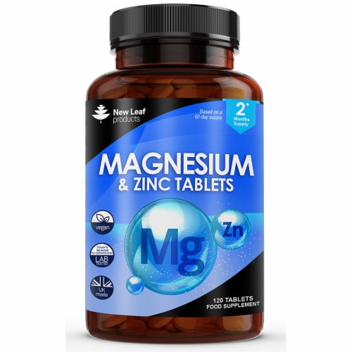 Magnesium Supplement 500mg with Zinc Vegan Magnesium Tablets High