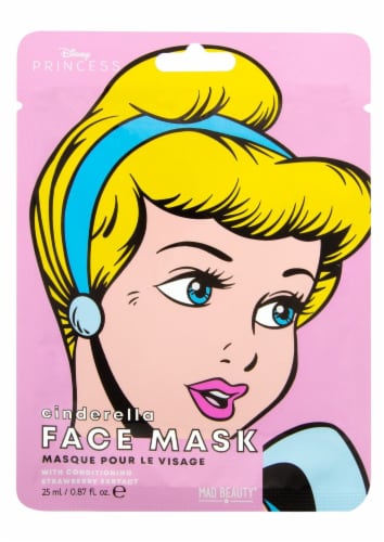 Mad Beauty Disney Princess Cinderella Face Mask Perspective: front