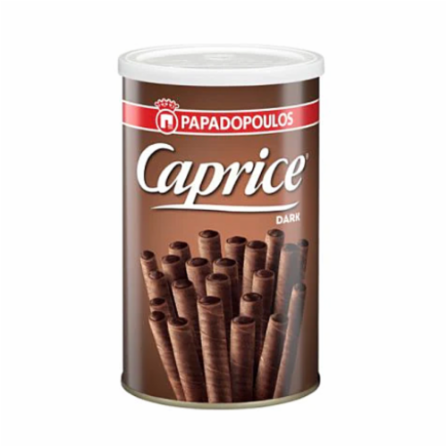 Papadopoulos Caprice Wafers Dark Chocolate 250gr. Perspective: front