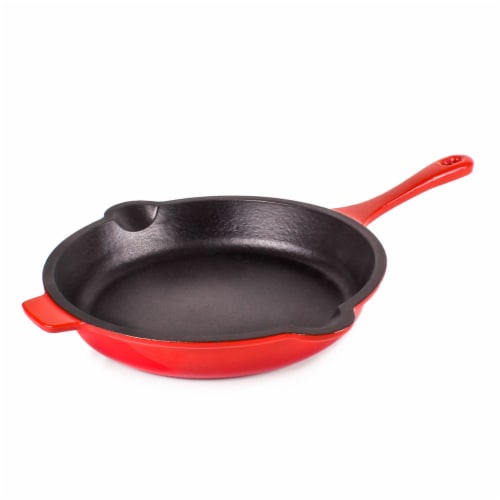 BergHOFF Neo Cast Iron Fry Pan - Red Perspective: front