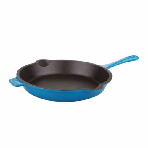 BergHOFF Neo Cast Iron Fry Pan - Blue Perspective: front