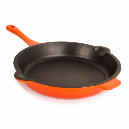 BergHOFF Neo Cast Iron Fry Pan - Orange Perspective: front