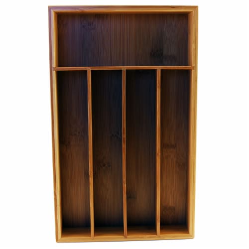 BergHOFF Cook & Co. Bamboo 5-Slot Flatware Organizer Perspective: front