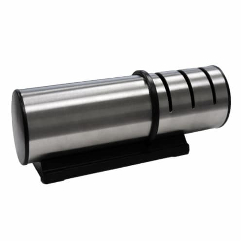 BergHOFF Stainless Steel Slotted Knife Sharpener Perspective: front