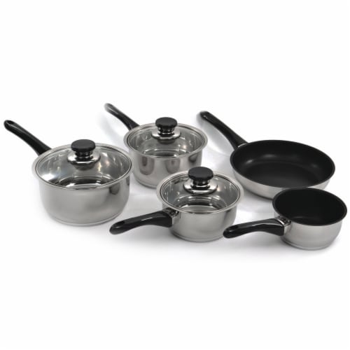 Vision Stainless Steel Cookware Set with Lids Perspective: front