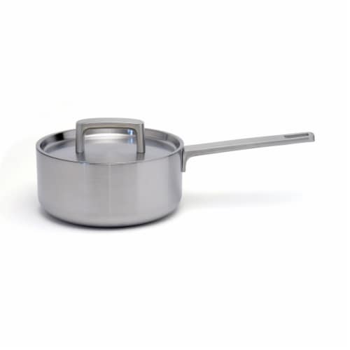 BergHOFF Stainless Steel Covered Sauce Pan Perspective: front