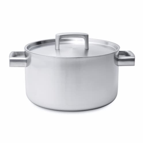 BergHOFF Stainless Steel 5-Ply Covered Stockpot Perspective: front