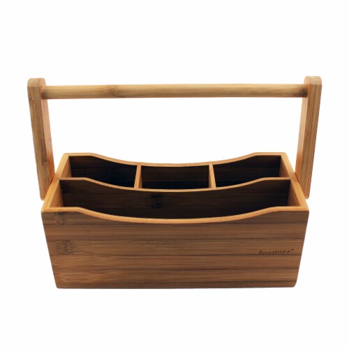 BergHOFF Bamboo Vertical Flatware Holder Perspective: front