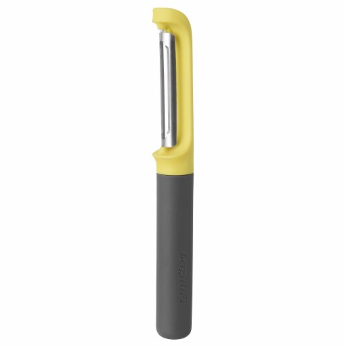 BergHOFF Leo Stainless Steel Straight Peeler - Yellow Perspective: front