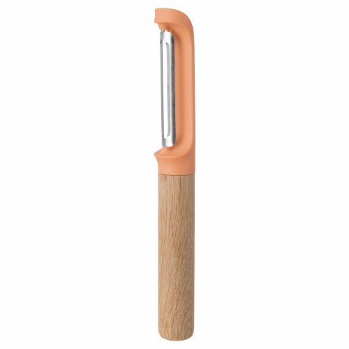 BergHOFF Leo Stainless Steel Straight Peeler - Pink Perspective: front