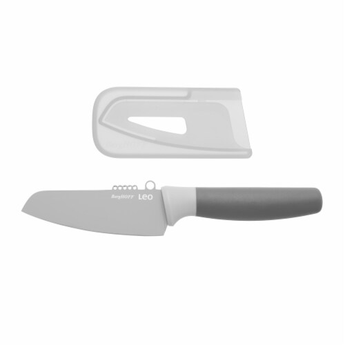 BergHOFF Leo Stainless Steel Vegetable Knife with Zester - Gray Perspective: front