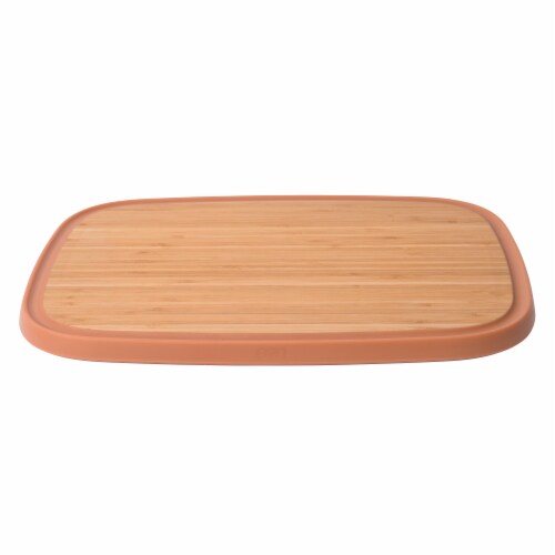 BergHOFF Leo Anti-Slip Bamboo Cutting Board - Pink Perspective: front